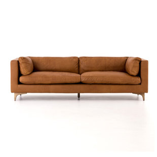 Atherstone Leather Sofa by Foundry Select Spacial Price