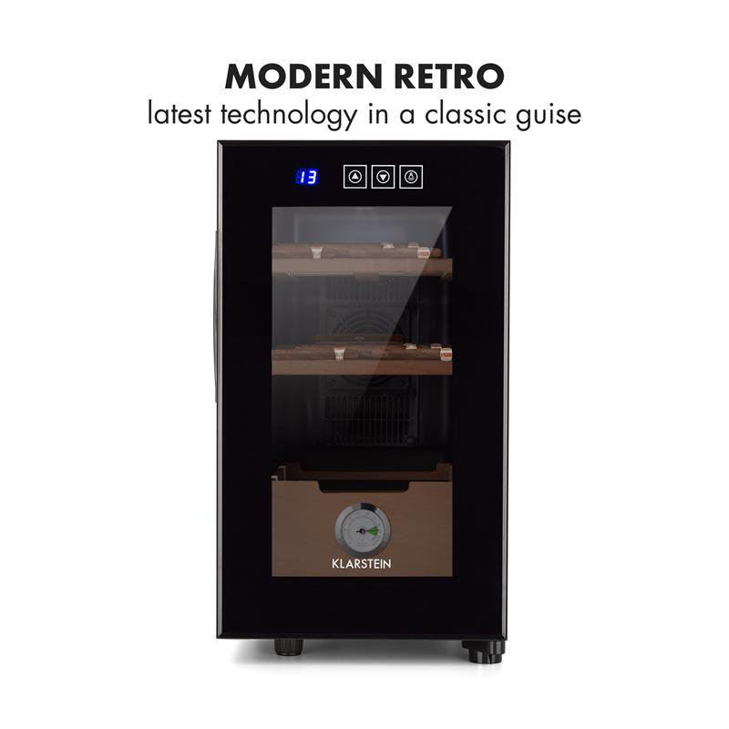 Klarstein El Presidente Humidor Freestanding Cigar Refrigerator