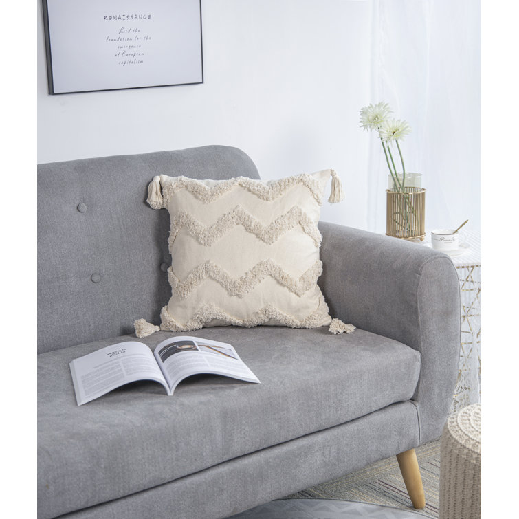 outdoor macrame pillow