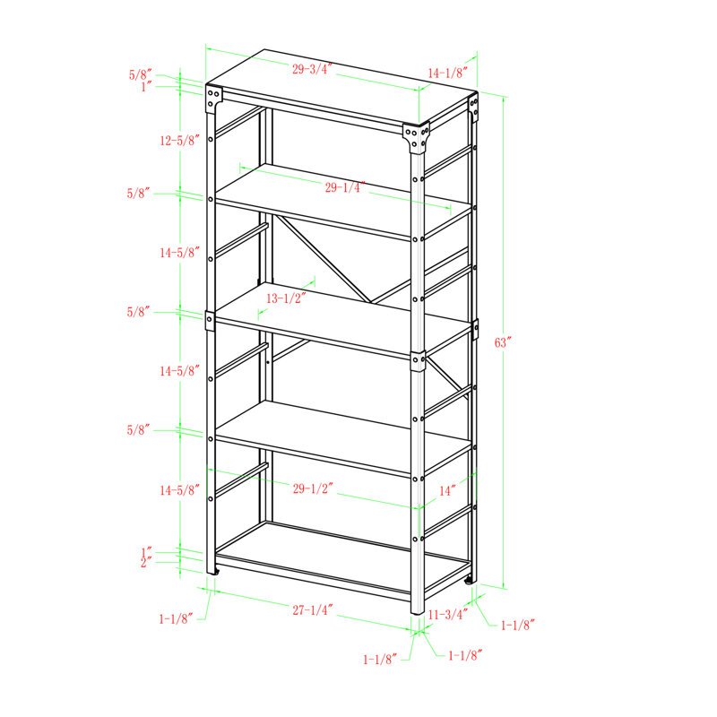 Cecelia Etagere Bookcase Reviews Joss Main