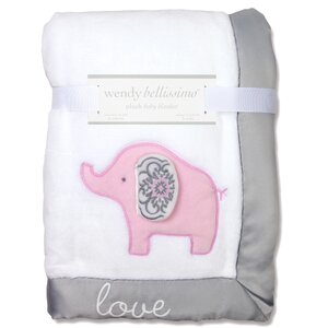 Elodie Plush Elephant Throw Blanket