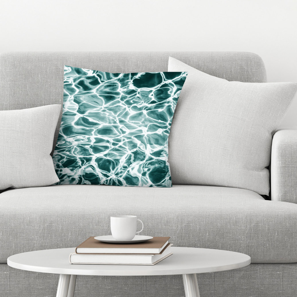 East Urban Home Abstract Water Throw Pillow Wayfair