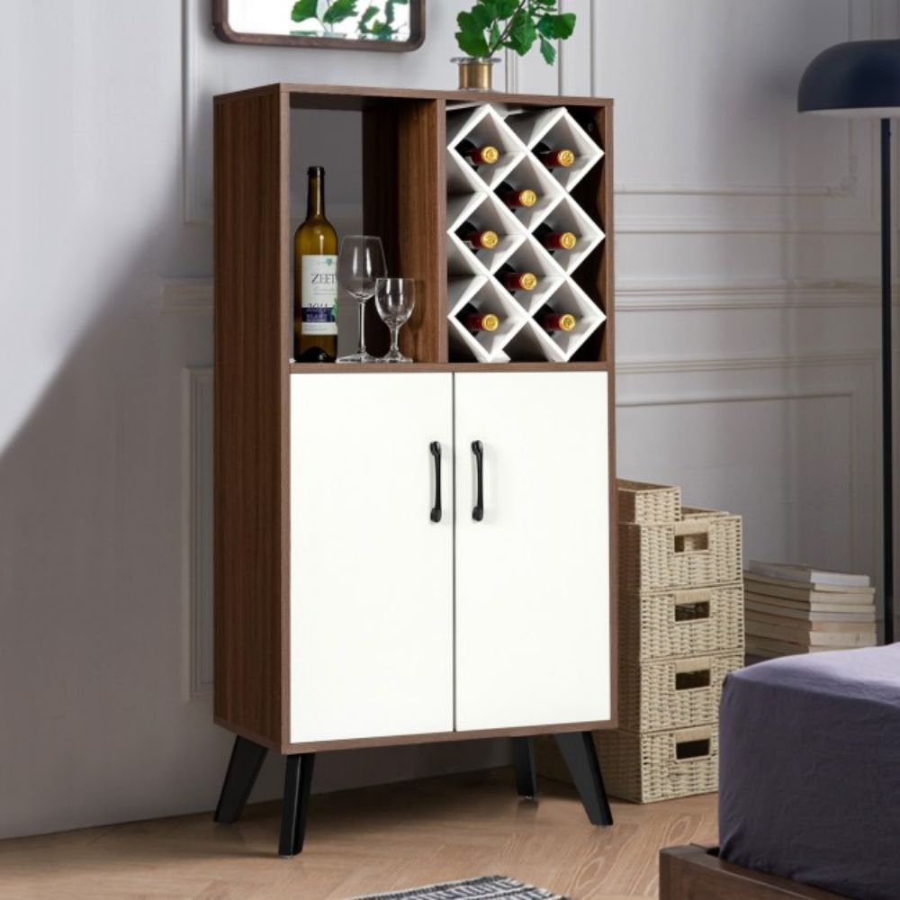 Corrigan Studio® Bar Wooden Buffet Sideboard Storage Cupboard