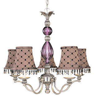 Go to store & view more images Caprice 5-Light Shaded Chandelier by Classic Lighting