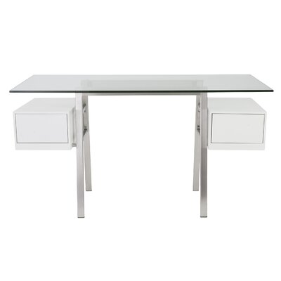 Rita Writing Desk Wade Logan Finish Matte White