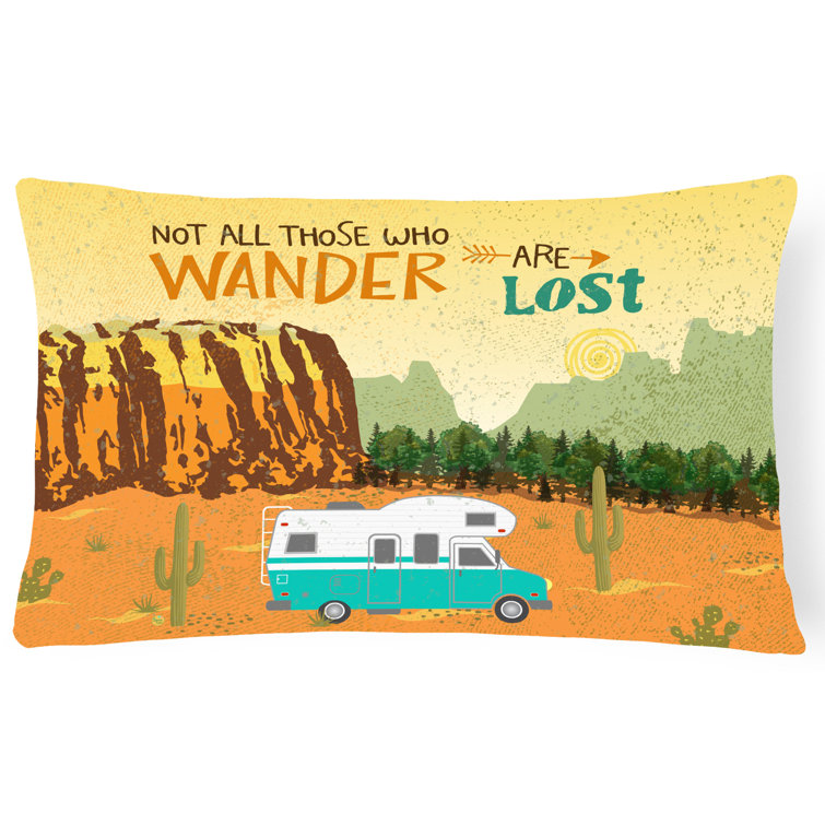 camping theme pillows