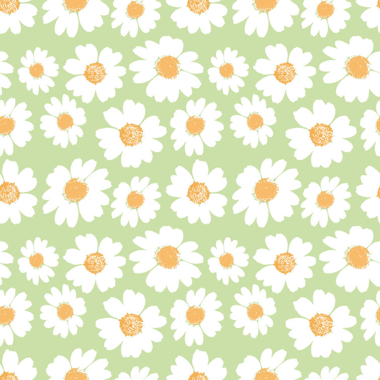 Americanflat Daisy 18 L X 24 W Peel And Stick Wallpaper Roll Wayfair