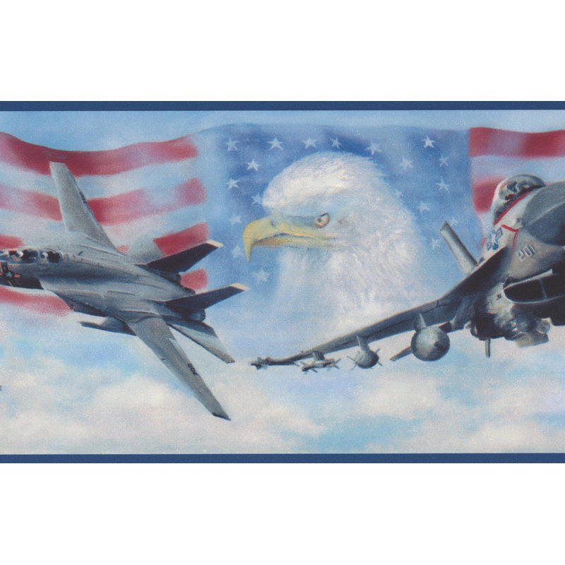Winston Porter Handorf Air Force Jet Fighters American Flag Bald
