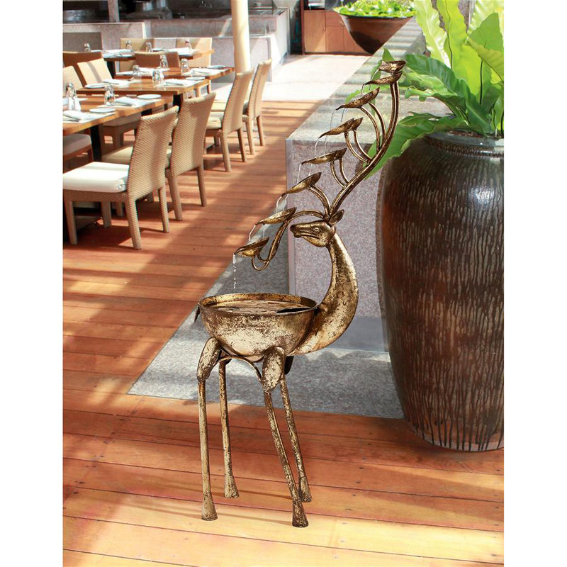 Design Toscano Metal Deer Antler Falls Cascading Sculptural