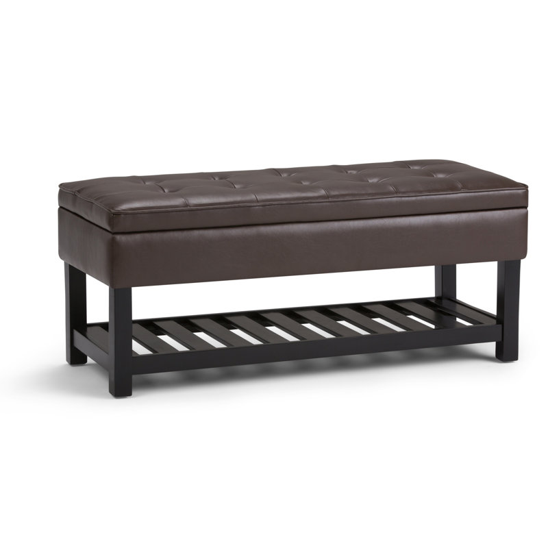 Alcott Hill Amador Entryway Wood Storage Bench Reviews Wayfair