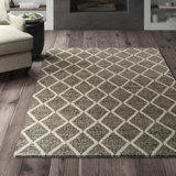 White And Gray Diamond Rug Wayfair
