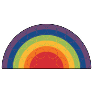 Corner Rug Wayfair Emerado Rainbow Rows Corner Area Rug