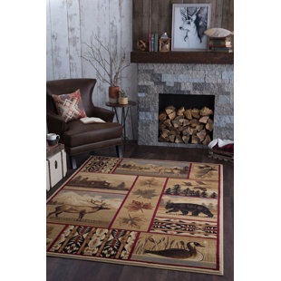 Round Rug 7 Feet Wayfair Littlefield Brown Beige Area Rug