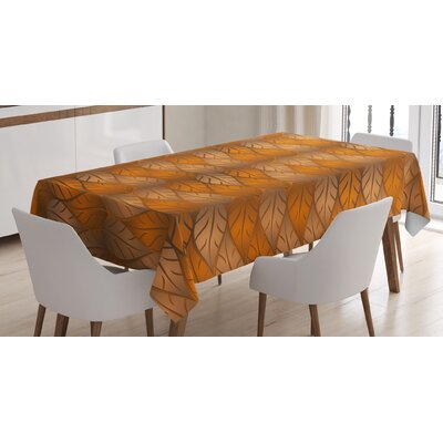 Leaves Tablecloth East Urban Home Size: 90