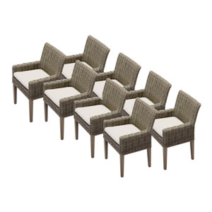 Cape Cod Patio Dining Chair with Cushion (Set of 8)