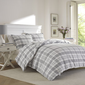 Mulholland Plaid Flannel Duvet Set by Laura Ashley Home