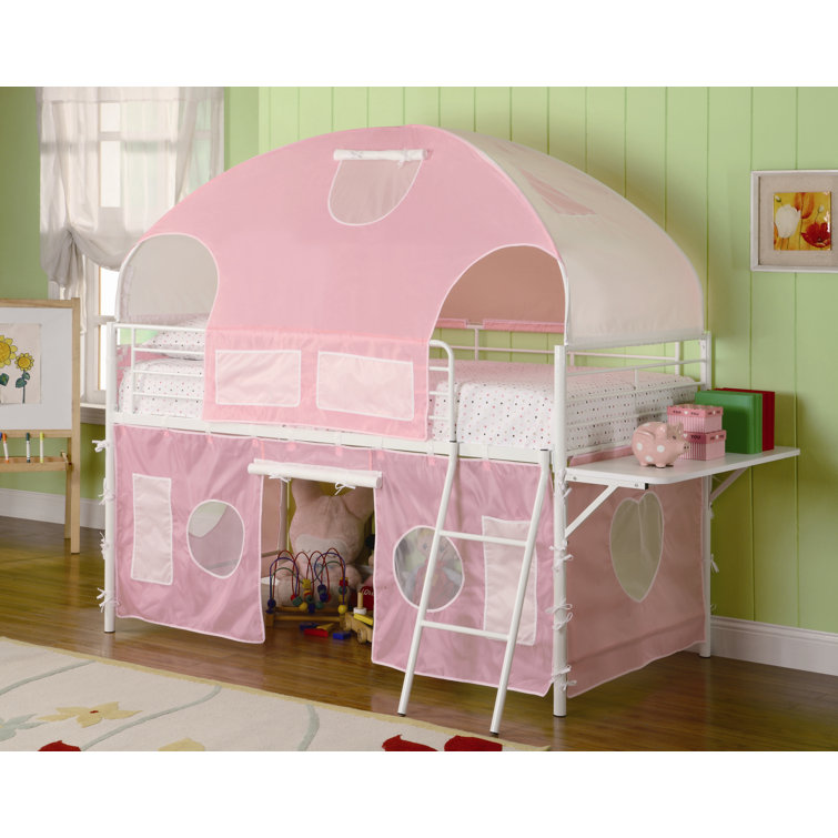 twin princess loft bed