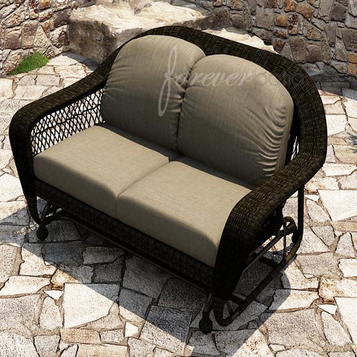 Forever Patio Catalina Glider Bench With Cushions Wayfair