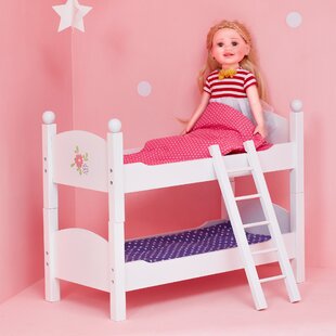 doll loft bunk bed set with vanity and chair