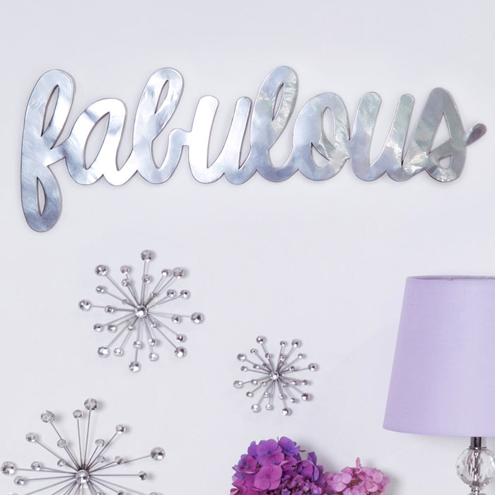 Metallic Fabulous Wall Décor Metallic Fabulous Wall Décor