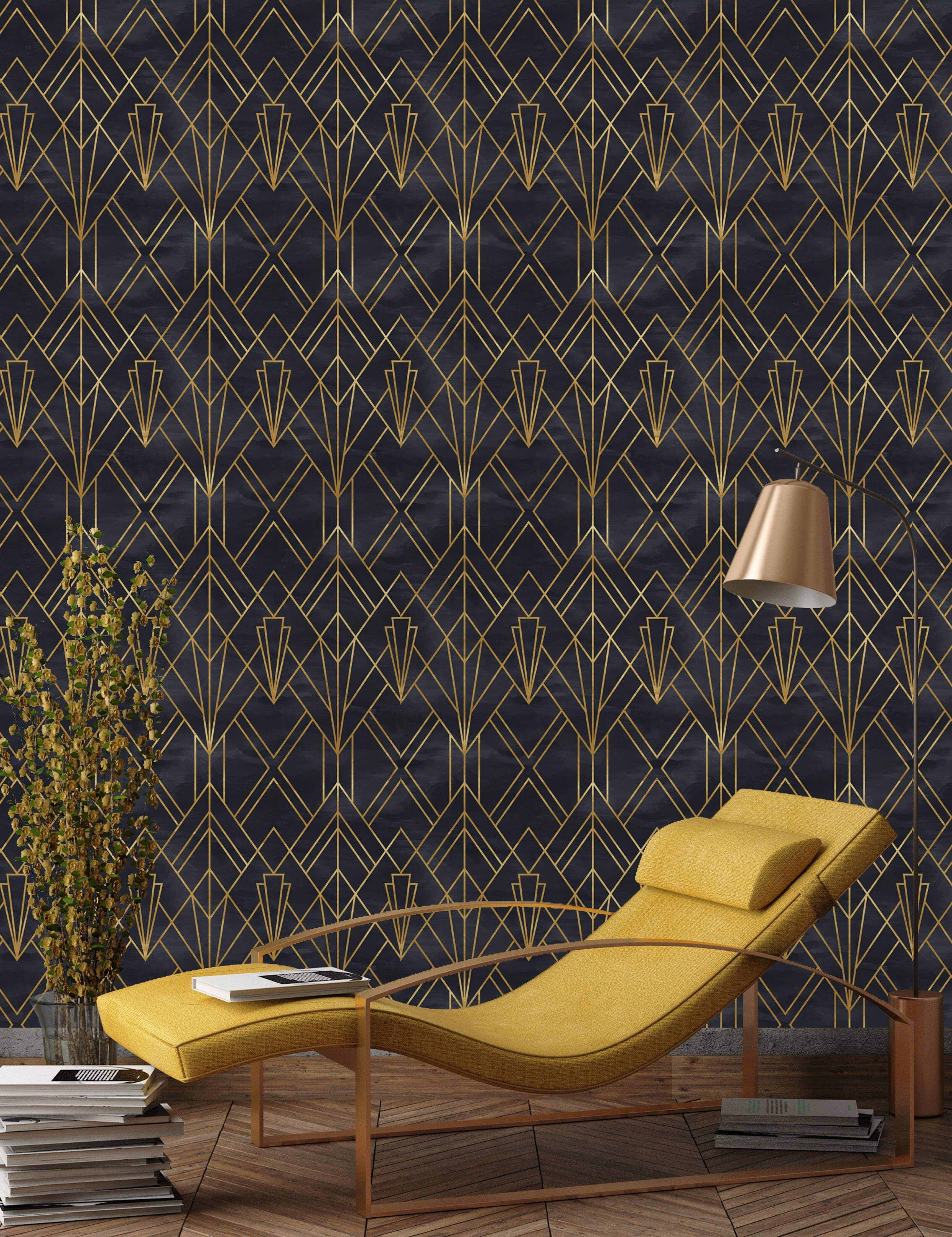 Everly Quinn Leanora Peel & Stick Geometric Wallpaper | Wayfair