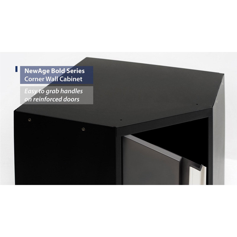 Newage Products Bold 3 0 18 H X 21 W X 21 D Corner Wall Storage