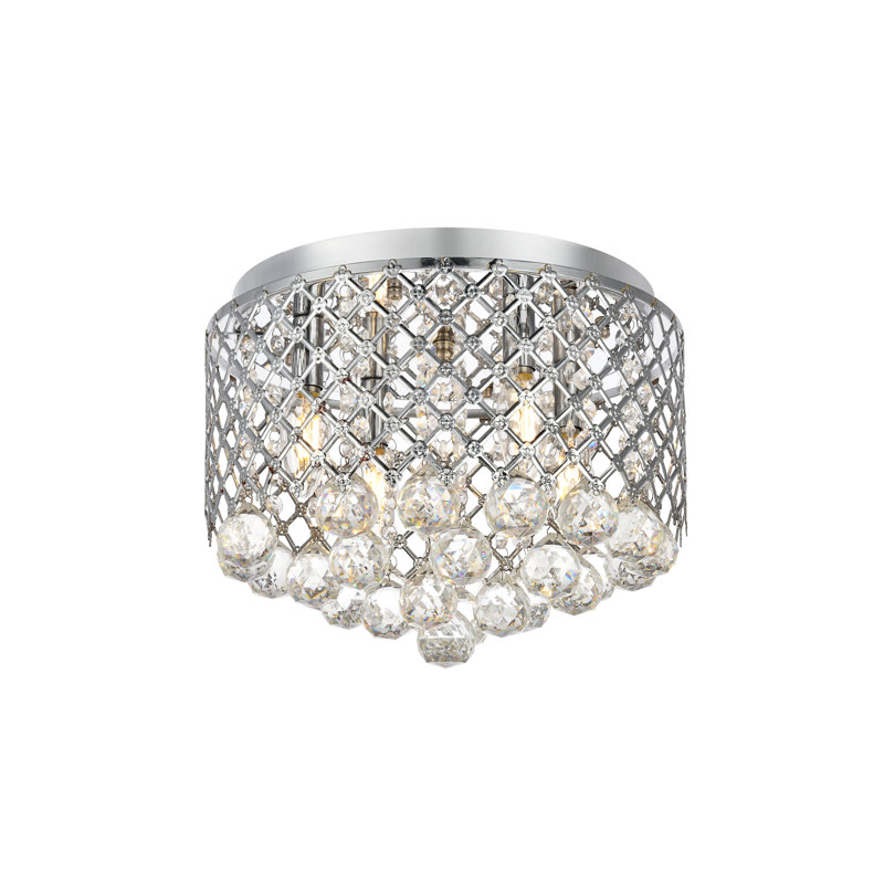 Mercer41 Keomi 4 - Light 13.5" Chandelier Style Drum Flush ...