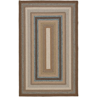 Cottage Country Braided Rugs You Ll Love Wayfair Georgina Hand Woven Brown Area Rug