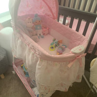 disney princess gliding bassinet pink