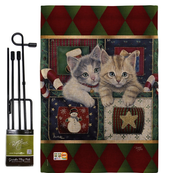 Breeze Decor Christmas Calendar Kittens Winter Impressions 2 Sided
