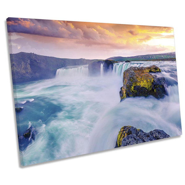 Alpen Home Godafoss Waterfall Iceland - Wrapped Canvas | Wayfair.co.uk