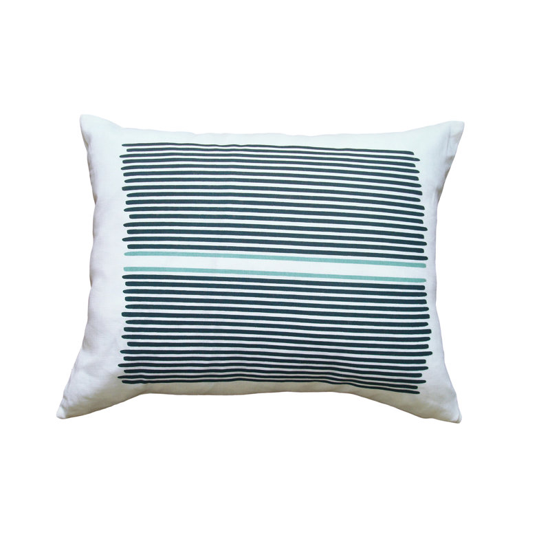 Hand Printed Louis Stripe Throw Pillow