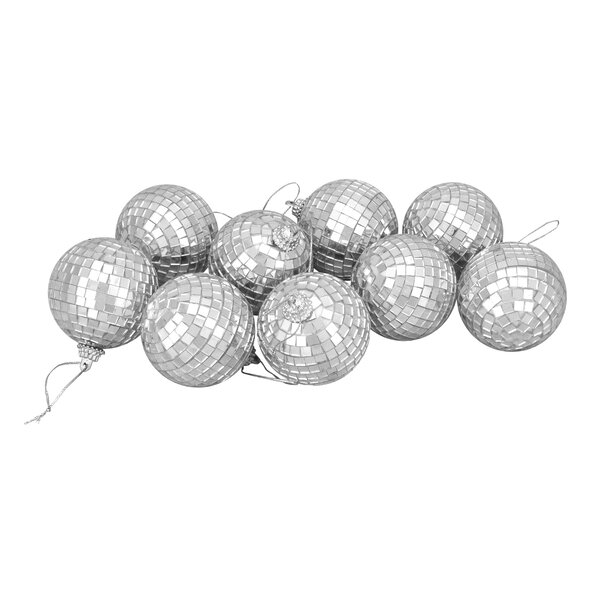 DISCO BALLS ~ 2.5 inch Party Decoration w/ Mirrors ~ Christmas Ornament 2 TWO