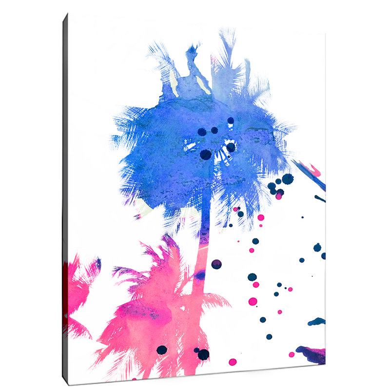 Safiyajamila Caribbean Cotton Candy Watercolor Graphic Art On