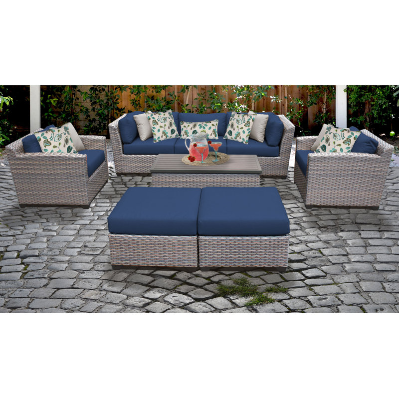 Merlyn 8 Piece Rattan Sofa Seating Group With Cushions Reviews
