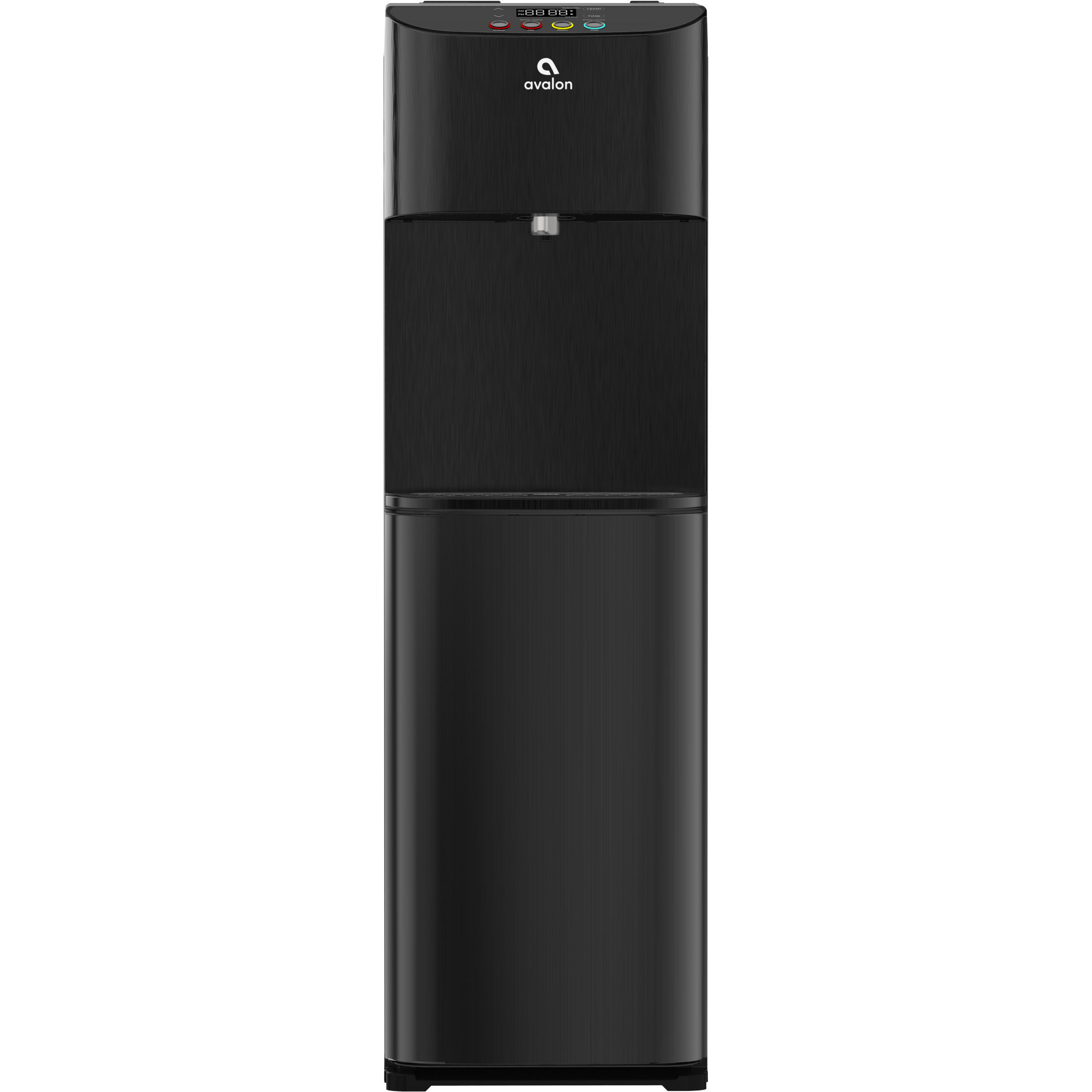 Avalon Black Freestanding Bottom Loading Electric Water Cooler with Hot