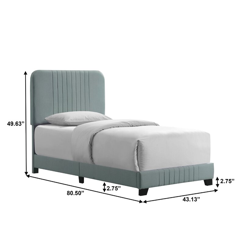 Mercury Row Delp Mid Century Upholstered Standard Bed Reviews