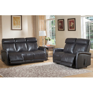 Mosby 2 Piece Leather Living Room Set by Amax