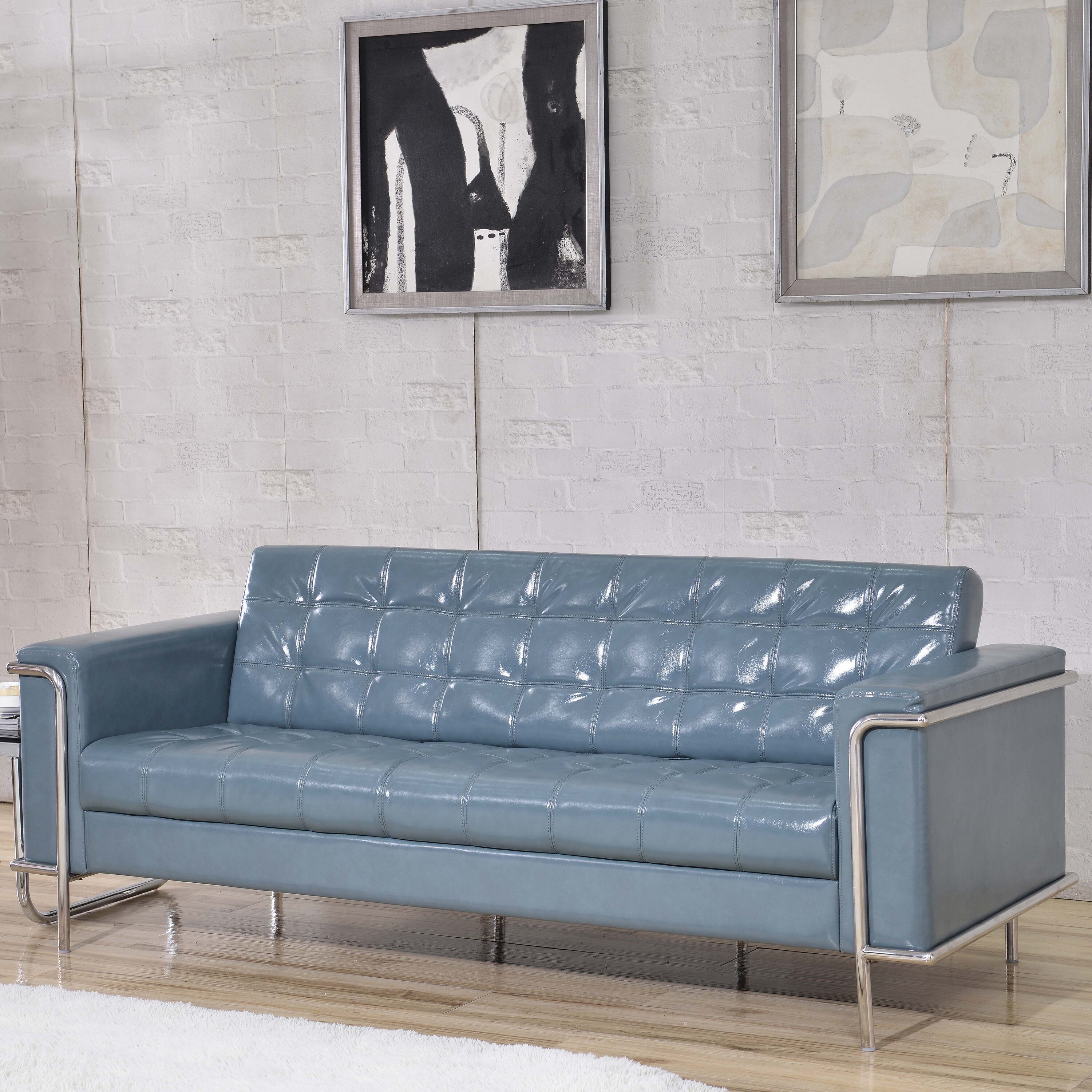 Grey Leather Sofas You Ll Love In 2020 Wayfair