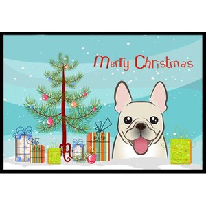 Christmas Tree and French Bulldog Doormat