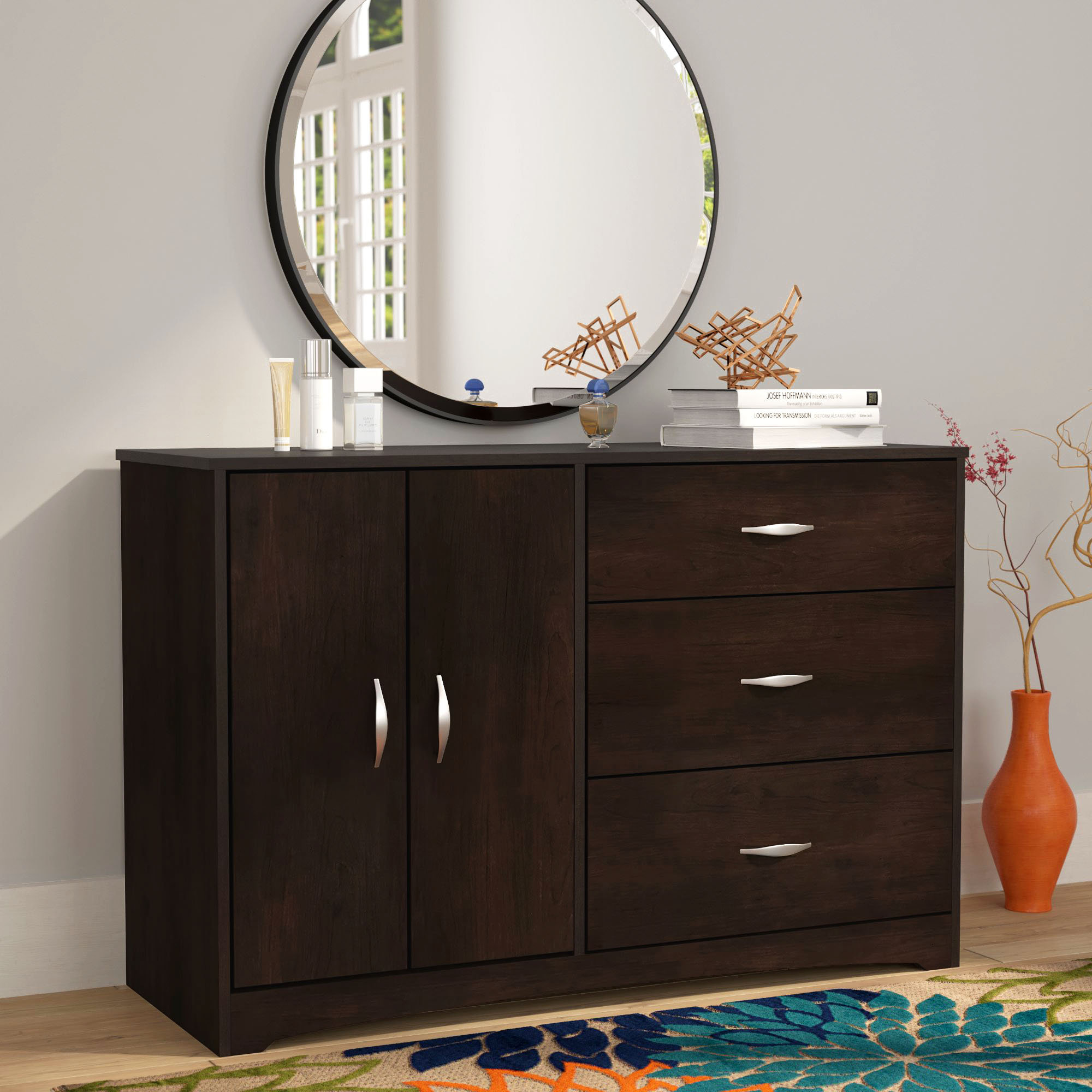 3 drawer combo dresser