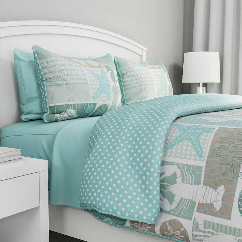Highland Dunes Cureton Reversible Quilt Set Reviews Wayfair