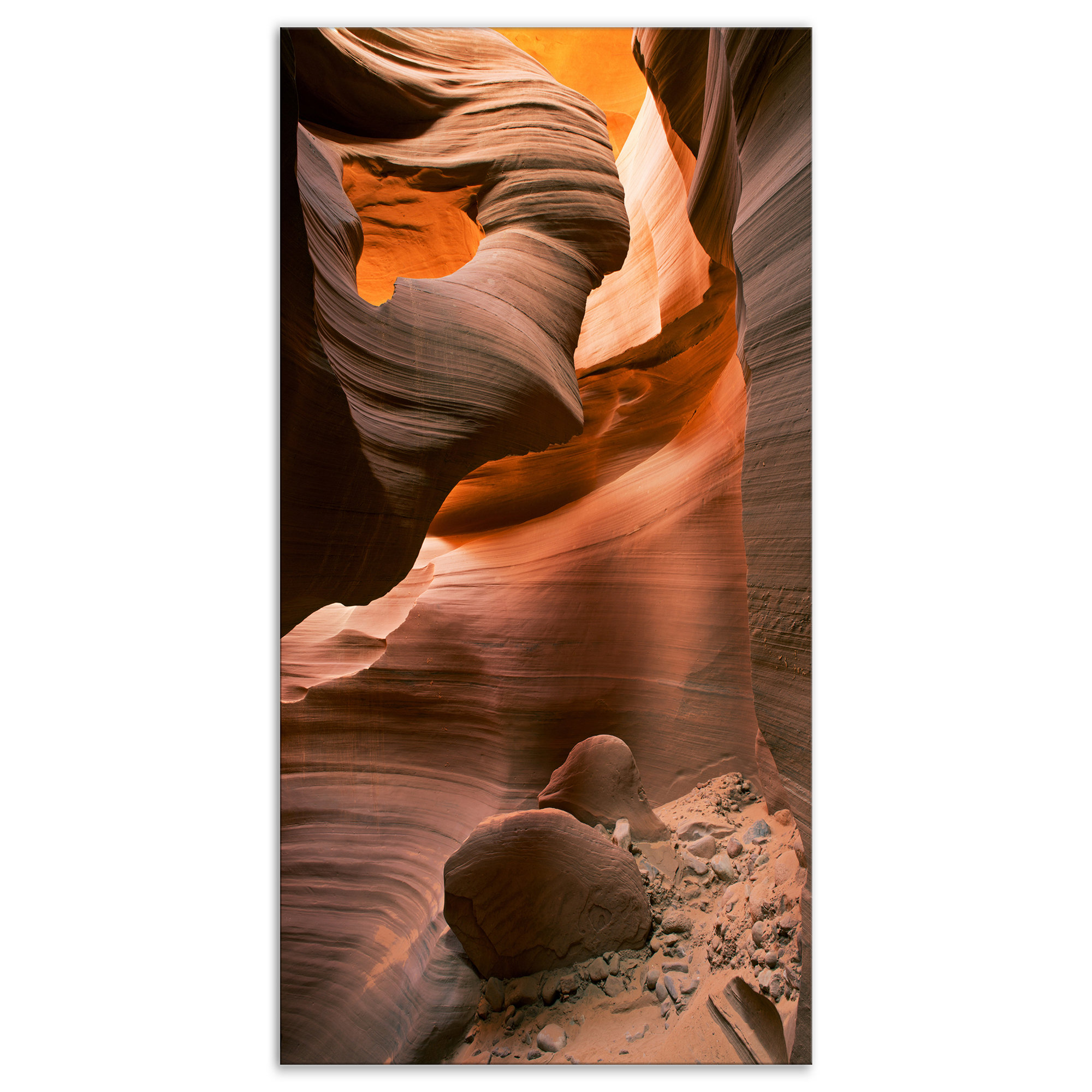 East Urban Home Lower Antelope Slot Canyon In Reflected Sunlight Photographic Print On Wrapped Canvas Wayfair