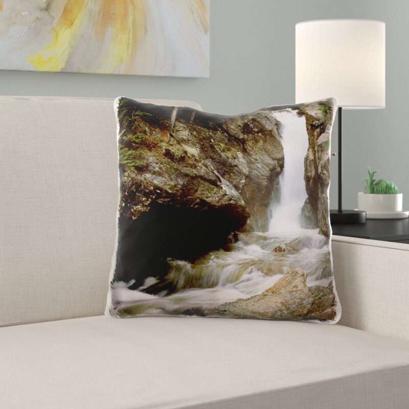 mountain throw pillow