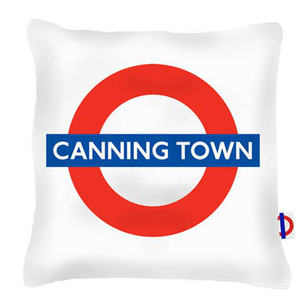 Gulf Breeze Canning Town Tube Station Cushion with Filling