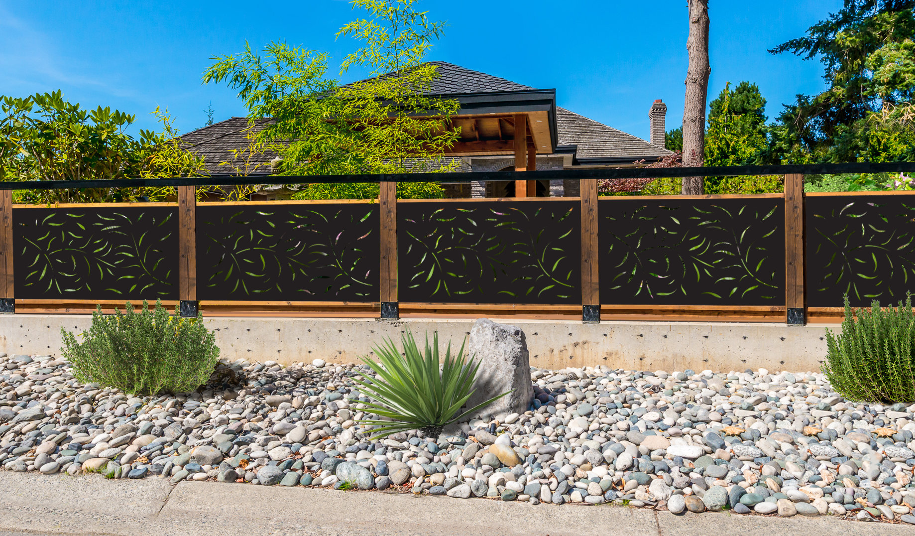 Design Vu 5 Ft H X 3 Ft W Willow Decorative Composite Privacy Screen Reviews Wayfair