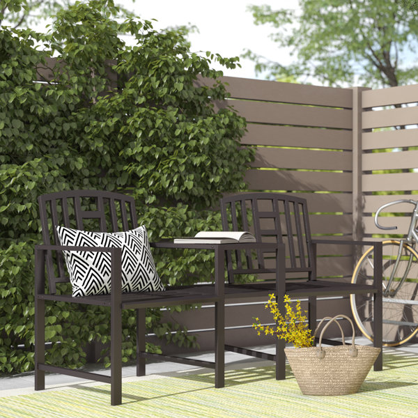 Sol 27 Outdoor Clerkin Garden Metal Love Seat & Reviews | Wayfair.co.uk