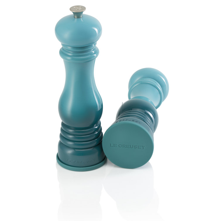 le creuset salt and pepper teal