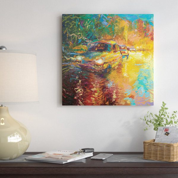 East Urban Home Iris Scott Kolkata Triptych Panel I Painting