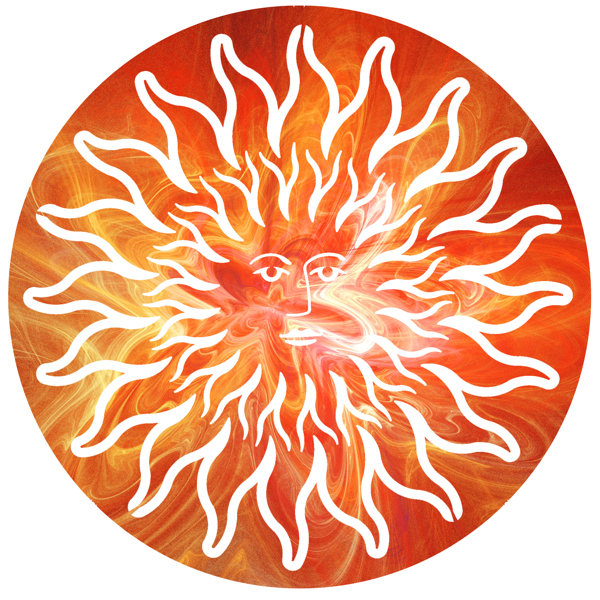 Bungalow Rose Bardsley Solar Flare Sun Face Wall Decor | Wayfair